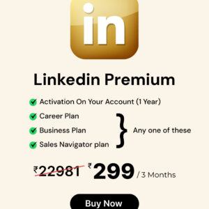Linkedin – Premium(Personal, Business, Sales Navigator) Plans - 3 Months